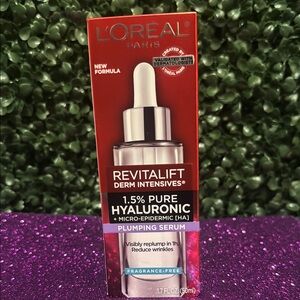 L'Oreal Revitalift Derm Intensives Hyaluronic Serum - Red and Silver